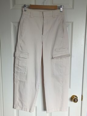 The Group Babaton Cream Cargo Pants Utility Trousers